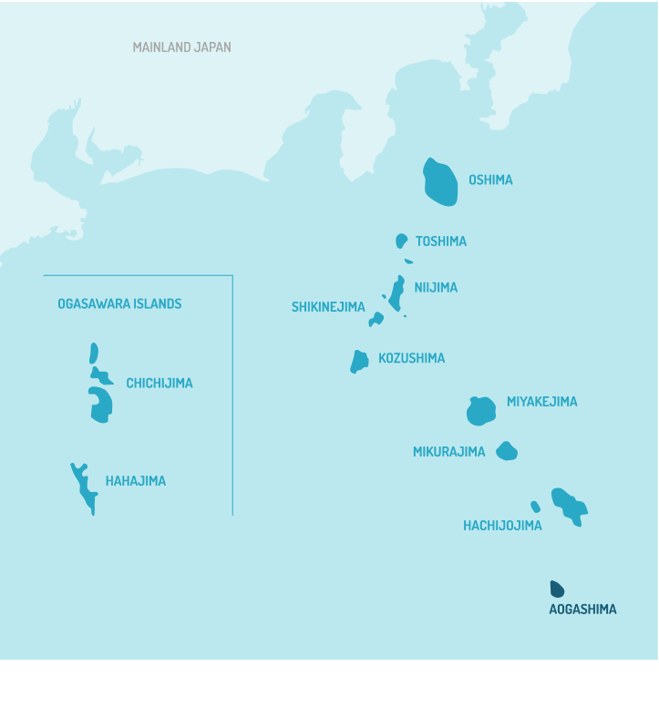 Aogashima map