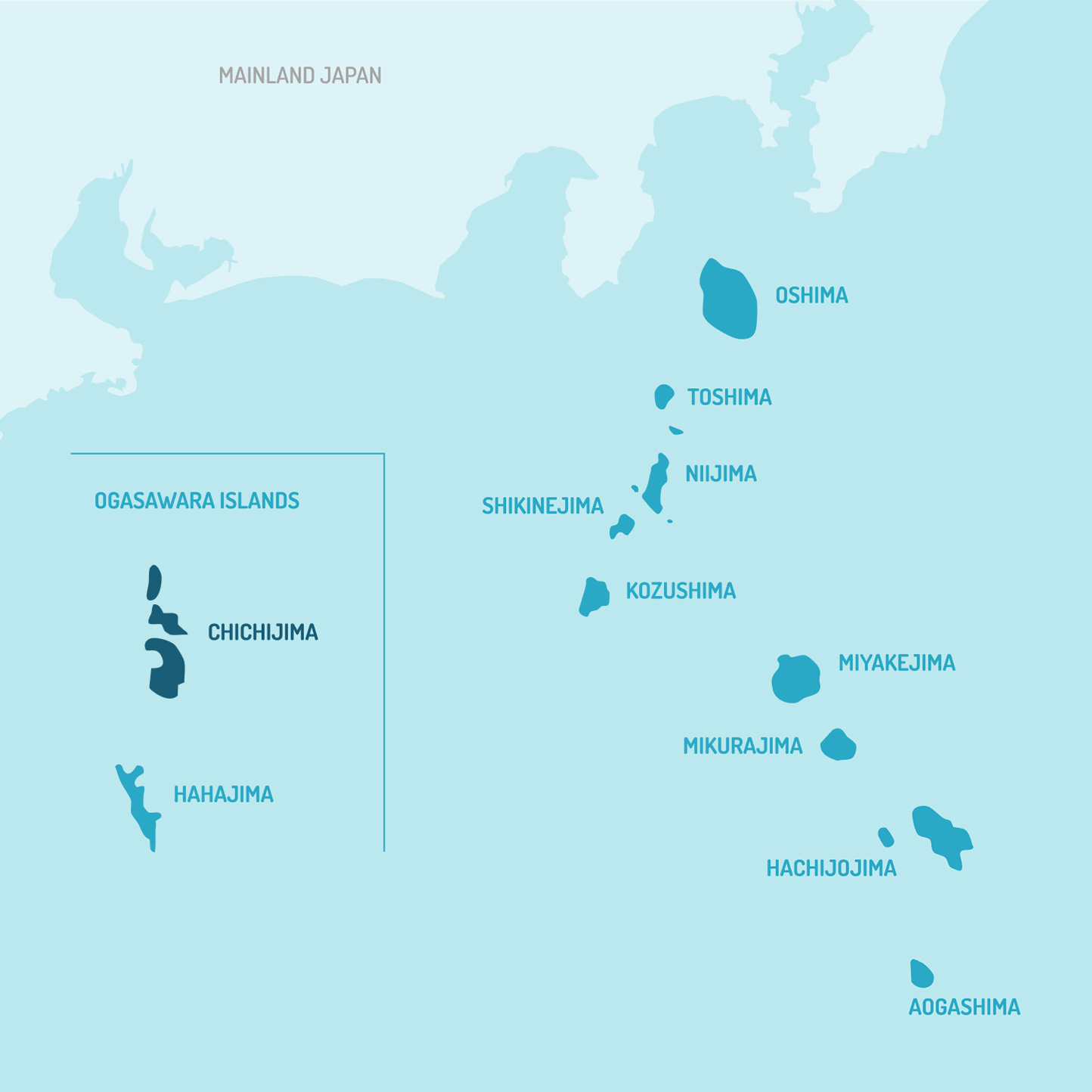 Chichijima map