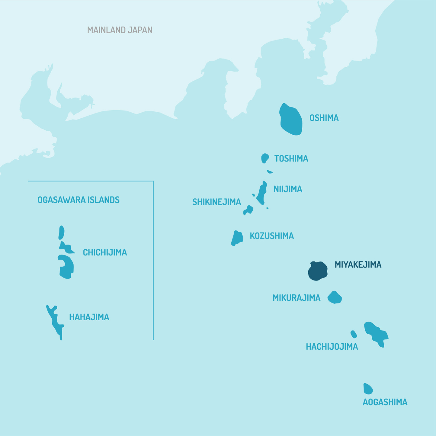 Miyakejima map